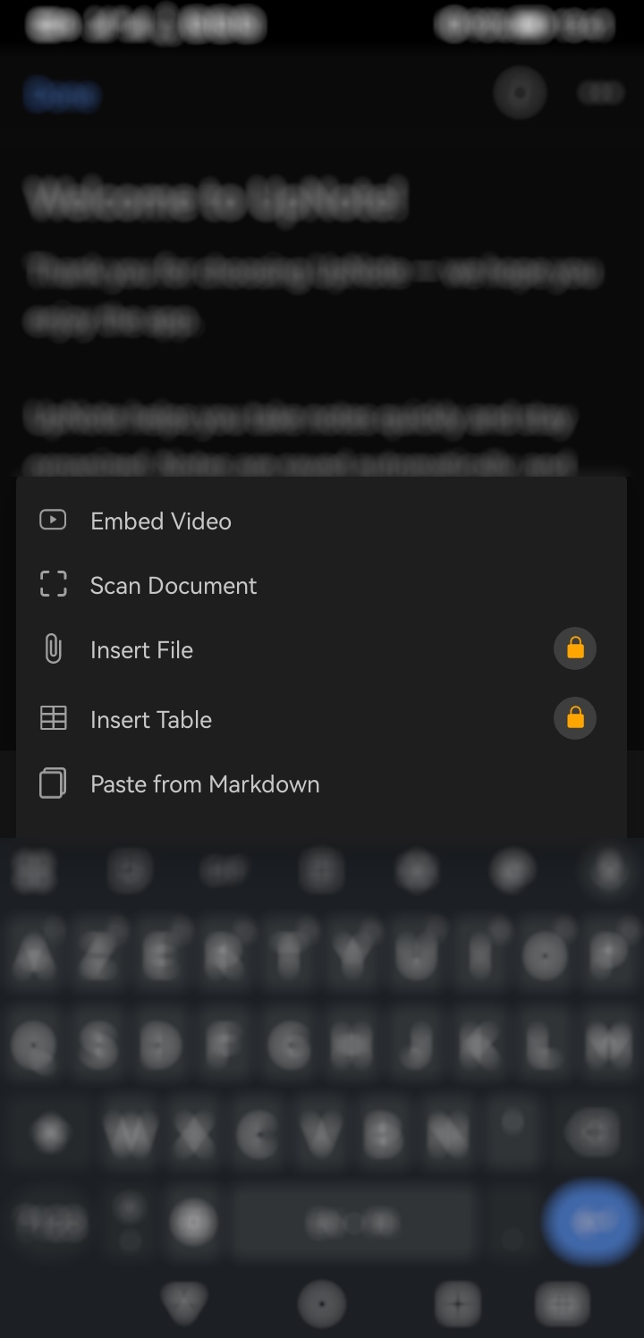 UpNote - premium features
